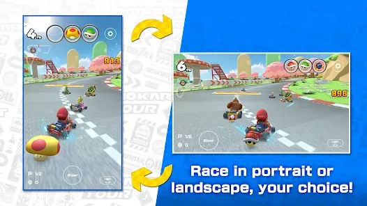 Mario Kart Tour Item Usage Screenshot