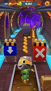 Screenshot of Tom flying with the Jetpack power-up