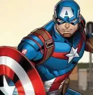 Captain America's shield throw