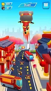 Talking Tom flying using a superpower
