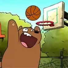 Bears playing basketball