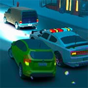 3D Night City: 2 Player Racing